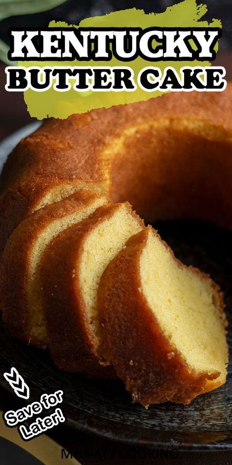 Our Kentucky Butter Cake Recipe is moist, tender, and bursting with flavor, this classic treat is sure to please every palate. Learn how to bake up perfection with our exclusive video tutorial on the blog, where we reveal all the secrets to achieving that irresistible texture! Kentucky Brown Butter Cake, Salted Caramel Kentucky Butter Cake, Kentucky Butter Cake Recipe, Bumpy Cake, Baking Hobby, Butter Pound Cake, Moist Pound Cake, Pumpkin Crunch Cake, Kentucky Butter Cake