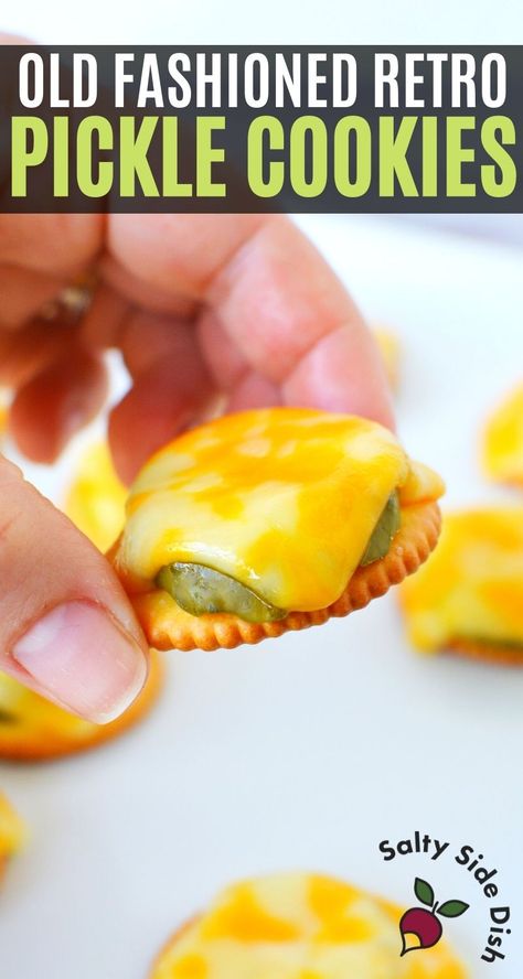 ritz cracker with pickle and cheese appetizer from tiktok being held Ritz Cracker Pickle, Ritz Pickle Bites, Recipes With Dill Pickles In Them, Easy Pickle Snacks, Sandwiches With Pickles, Dill Pickle Birthday Cake, Dinner With Pickles, Ritz Cracker Pickle Cheese, Cheesy Ritz Pickle Bites