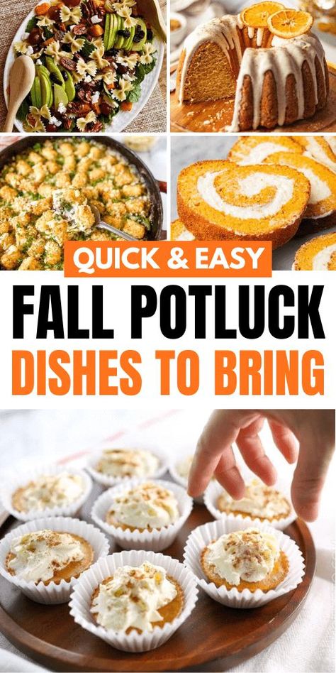 Need fall potluck ideas for work? From crockpot main dishes to simple appetizers and healthy meals, these easy recipes are perfect for feeding a crowd. Whether you’re looking for something vegetarian, fun for work parties, or quick to prepare, these fall potluck dishes have you covered. Cold Dishes For Potluck, Potluck Dishes For Work, Potluck Dishes Crockpot, Fall Potluck Dishes, Potluck Recipes Crockpot, Party Appetizers Easy Crowd Pleasers, Crockpot Potluck, Healthy Crockpot Meals, Easy Crowd Meals