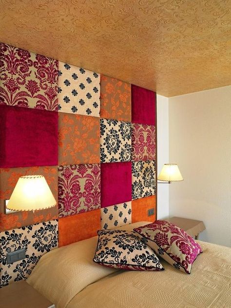 Fabric covered walls