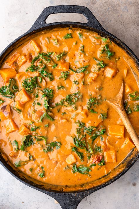 Sweet Potato Peanut Butter, Yellow Curry Recipe, Peanut Butter Curry, Chicken Coconut Curry, Thai Yellow Curry, Yellow Curry Paste, Chicken Coconut, Yellow Curry, Averie Cooks