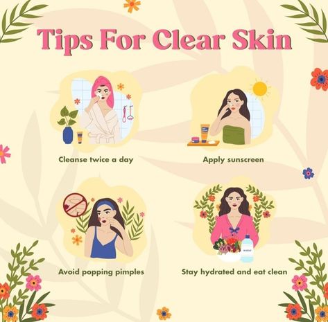 Tips for clear skin Clear Pimples, Glowy Skincare, Tips For Clear Skin, Flawless Skin Care, Celebrity Skin Care, Vision 2024, Pimples On Face, Acne Skincare Routine, Natural Acne Remedies