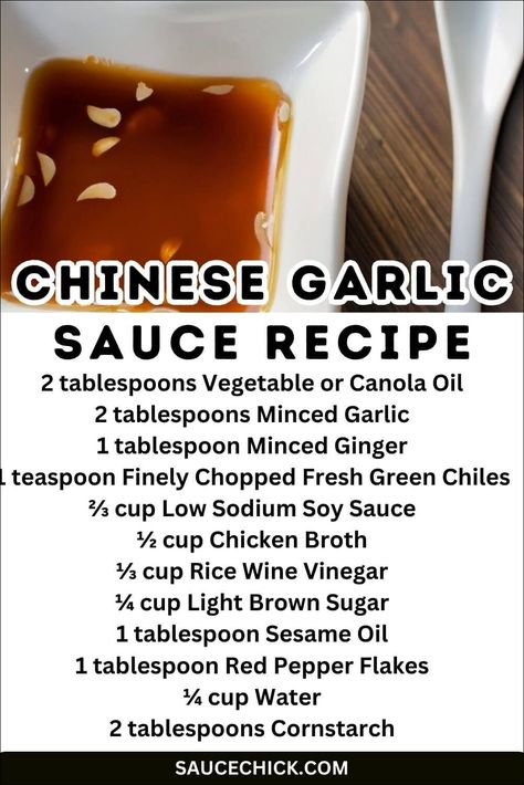 Chinese Garlic Sauce Recipe: Wok-Inspired Flavor Explosion Chinese Garlic Sauce Recipe, Chinese Sauces Recipes, Chinese Sauce Recipe, Thai Sweet Chili Sauce Recipe, Chinese Garlic Sauce, Chinese Sauces, Stir Fry Sauce Easy, Stir Fry Sauce Recipe, Chinese Garlic