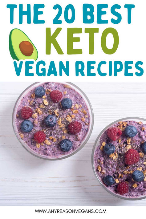 Vegan Keto Meal Plan, Vegan Keto Breakfast, Vegetarian Keto Diet, Keto Vegan Recipes, Vegetarian Keto Recipes, Keto Diet For Vegetarians, Resep Vegan, Diet Desserts Recipes, Vegan Keto Recipes