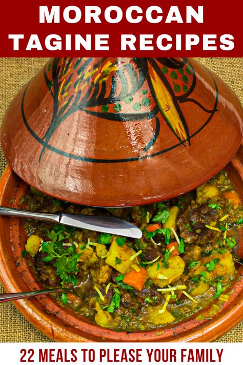 Moroccan Vegetable Tajine, Moroccan Fish Tajine, Tajine Recipes Morocco, Tajin Recipes Morocco, Lamb Tagine Recipe Morocco, Moroccan Recipes Authentic, Tajine Recipes, Tagine Recipes Chicken, Lamb Tagine Recipe