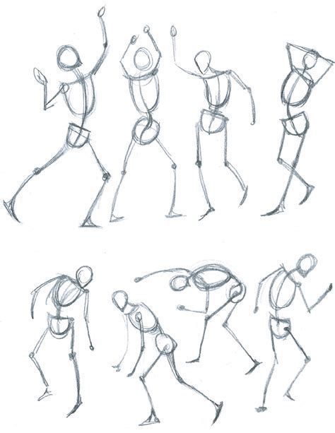 Drawing Exercises for Beginners: Challenging Enough to Get You Started! | The Art and Beyond Simple Human Figure Sketches, Body Drawing Guide, Action Gesture, Action Drawing, Drawing Classic, Gesture Drawings, Body Images, Drawing Online, Figure Drawing Tutorial