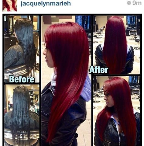 Pravana Vivids Before and After: PLUS Formula Vivids Haircolor, Red Hair Formulas, Pravana Hair Color, Underlights Hair, Instagram Follower, Beauty Careers, Magenta Hair, Pravana Vivids, Dyed Red Hair