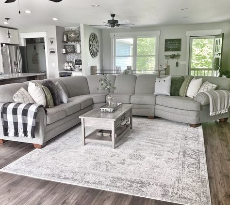 Modern Farmhouse Living, Modern Farmhouse Bedroom, Open Concept Living Room, Modern Farmhouse Living Room, Bedroom Area Rug, Spring Home Decor, Gray Light, Farmhouse Living, Tv Stands