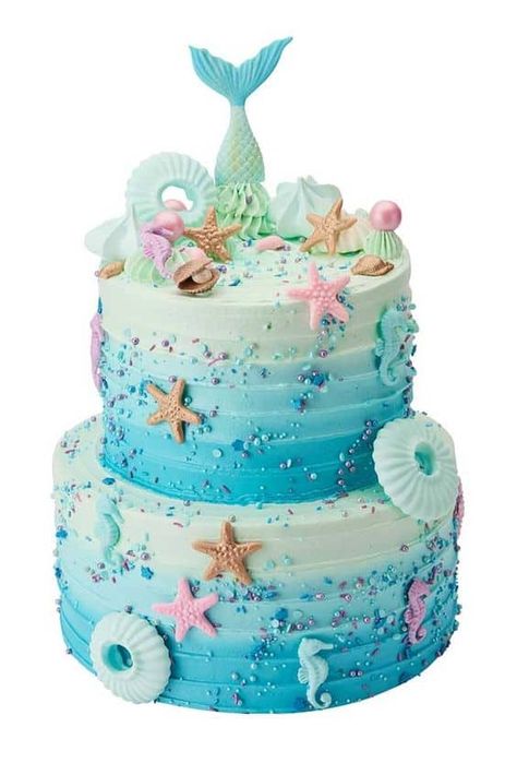 Mermaid Tail Cake, Peggy Porschen Cakes, Ocean Cakes, Little Mermaid Cakes, Mermaid Birthday Party Decorations, Mermaid Theme Birthday Party, Mermaid Birthday Cakes, Sea Cakes, Mermaid Parties