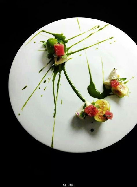 Y.B.L tuna  #plating #presentation Gourmet Food Plating, Michelin Star Food, Fine Dining Recipes, Molecular Gastronomy, Food Channel, Art Food, Culinary Arts, Food Decoration, Food Presentation