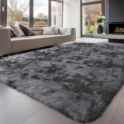 Rugs For Kids, Fuzzy Rug, Kids Living Rooms, Carpets For Kids, Light Grey Rug, Rugs For Bedroom, Indoor Carpet, Bedroom Area Rug, Fluffy Rug