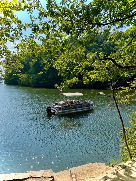 pontoon boat, lake, boat, midwest Pontoon Aesthetic, Pontoon Boat Aesthetic, Boating Aesthetic, Boat On Lake, Farmhouse Life, Solar Return, Boat Lake, Stella Rose, Book Board