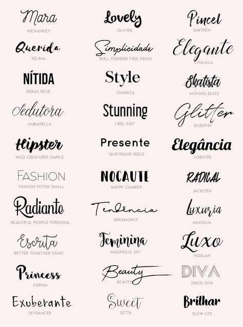 30 Fontes de Letra para o teu Blog ou Projetos Criativos | Delta Ferreira Dafont Fonts, Typographie Logo, Best Script Fonts, Font Packs, Aesthetic Fonts, Design Blogs, Brush Script, Fancy Fonts, Graphic Design Fonts