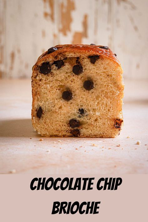 Chocolate Chip Brioche Bread, Chocolate Chip Brioche, Brioche Chocolate, Brioche Bread Recipe, Brioche Recipe, French Bread Recipe, Bakers Gonna Bake, Sweet Dips, Brioche Bread