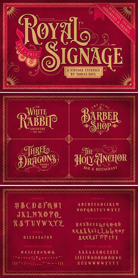 Signage Fonts Lettering, Royal Font Canva, Royal Letters Fonts, Royal Font Alphabet, Royal Poster Design, Royal Typography, Royal Graphic Design, Modern Signage Design, Royal Packaging