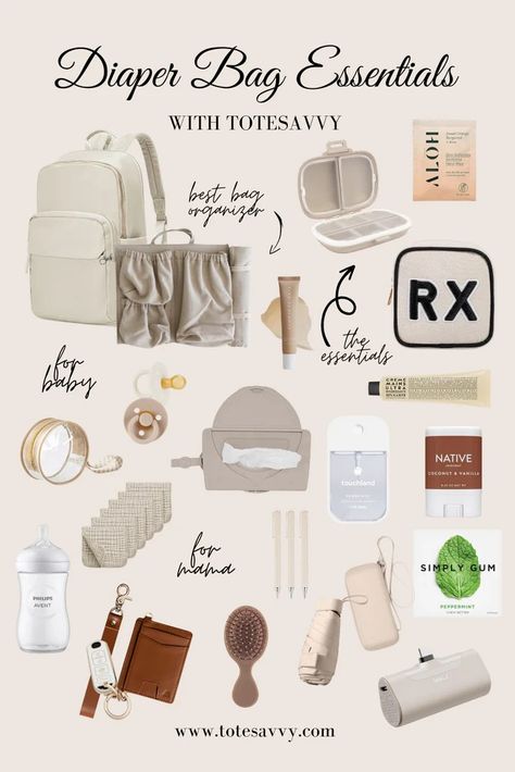 Diaper Bag Backpack Essentials – ToteSavvy What To Put In Diaper Bag For Newborn, Toddler Diaper Bag Essentials, Newborn Diaper Bag Essentials, Diaper Bag Essentials Newborn, Diaper Cart, Diper Bags, Baby Bag Essentials, Toddler Diaper Bag, Backpack Insert