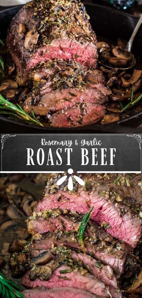 Garlic Roast Beef, Easy Roast Beef Recipe, Easy Roast Beef, Garlic Roast, Roast Beef Recipe, Easy Roast, Roast Beef Recipes, Dinner Guests, Roast Dinner