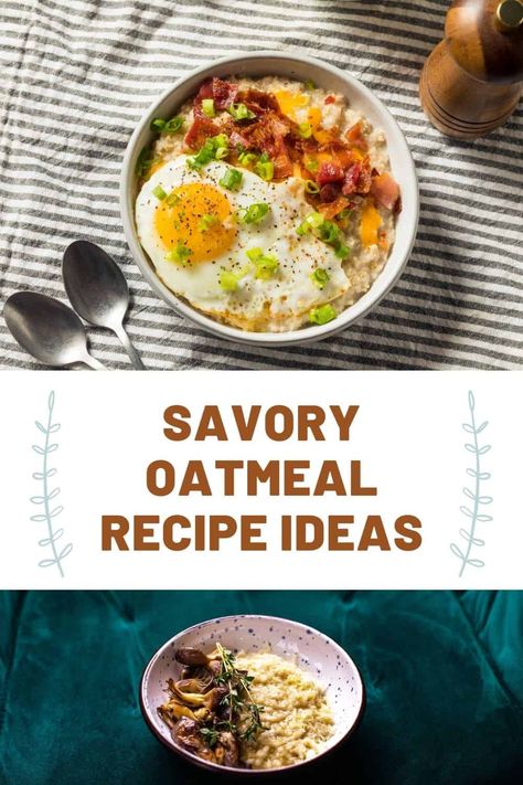 Are you looking for some savory oatmeal recipes? We’ve rounded up 21 of the best savory oatmeal recipes. These recipes will inspire you in the kitchen and make you hungry right now! Oatmeal Dinner, Savory Oatmeal Recipes, Oatmeal Toppings, Savory Oatmeal, Healthy Oatmeal Recipes, Healthy Food Habits, Healthy Food Guide, Instant Oatmeal, Healthy Oatmeal