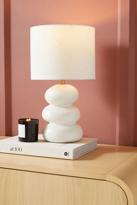 9 Ceramic Lamps to Make Any Room Feel Like a Modern Art Museum | Apartment Therapy Table Lamp Design, Bedroom Lamps, Unique Ceramics, Ceramic Lamp, Ceramic Table Lamps, Ceramic Table, Decoration Design, Decor Lighting, New Room