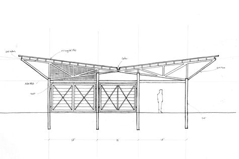 Related image Butterfly Roof Architecture, Section Model Architecture, Butterfly Roof House, Architecture Roof, Section Model, Roof Truss Design, Architecture Design Presentation, Butterfly Roof, Model Architecture