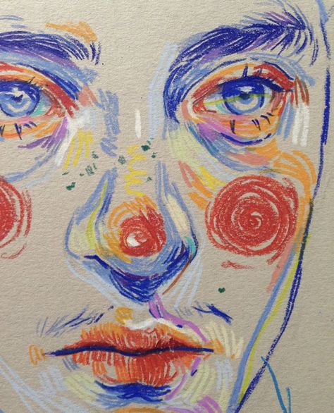 Elena Rossato, Art Prismacolor, Detail Drawing, Abstract Realism, Instagram Face, Portrait Landscape, Oil Pastel Art, Art Diary, Arte Sketchbook