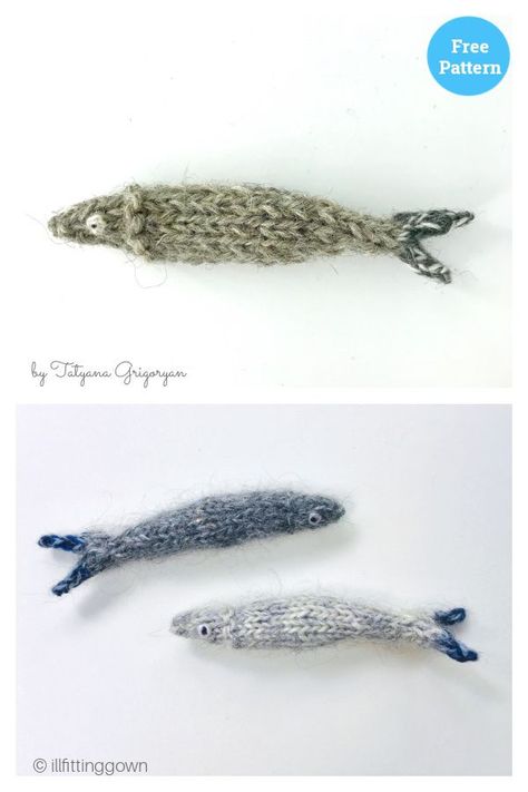 Anchovy Addict Free Knitting Pattern Toys Knitting Patterns Free, Peacock Knitting Pattern, Ornament Knitting Pattern, Moth Knitting Pattern, Fish Knitting Patterns Free, Crochet Catfish Pattern Free, Easy Quick Knitting Projects, Cute Knitting Ideas Easy, Knitting Patterns Beginner Easy