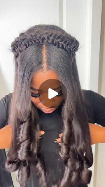 Half Up Half Down With French Braid, Half Up Half Down With Butterfly Braid, Butterfly Braid Quick Weave, Quick Weave With Butterfly Braid, Butterfly Braid Half Up Half Down, Butterfly Braid Crown, Quickweave Bodywave, Butterfly Crown Braid On Wig, Half Up Half Down Quick Weave With Bangs