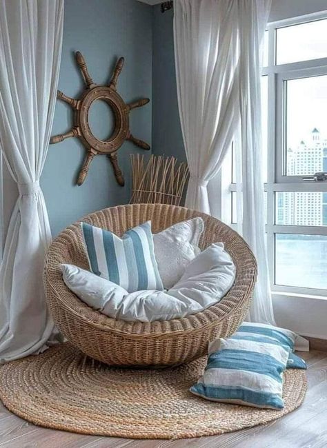 Beachy Living Room Ideas, Beachy Living Room, Modern Coastal Living Room, Coastal Style Decorating, Beach House Living Room, Beachy Room, Beach House Interior Design, Coastal Interiors Design, Dream Beach Houses