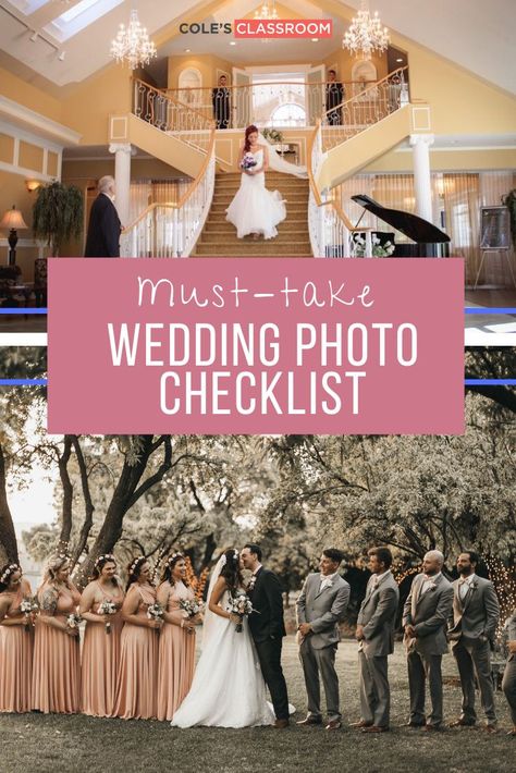 Important Photos On Wedding Day, Most Important Wedding Photos, Must Take Photos At Wedding, Wedding Posing Guide, Wedding Photography Must Have Shots, Wedding Photo Must Haves List, Photography Wedding Checklist, Wedding Day Photos Must Have List, Must Have Wedding Photos List