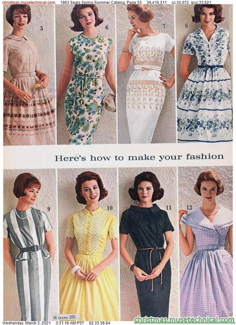 1963 Fashion, Early 60s Fashion, Early 1960s Fashion, 1960s Fashion Women, 1960’s Fashion, Fashion 1910, 1960 Fashion, 1900s Fashion, Time Clothes