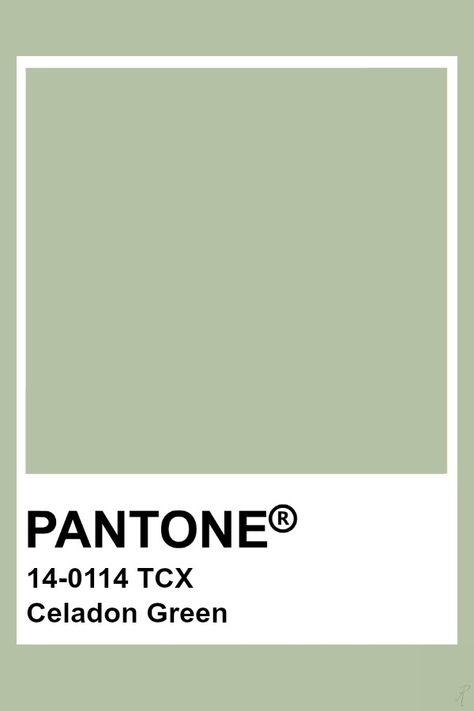 Pantone Celadon Green Pantone Tcx, Reseda Green, Pantone Green, Pantone Swatches, Pantone Palette, Pantone Colour Palettes, Pantone Colors, Celadon Green, Color Inspo