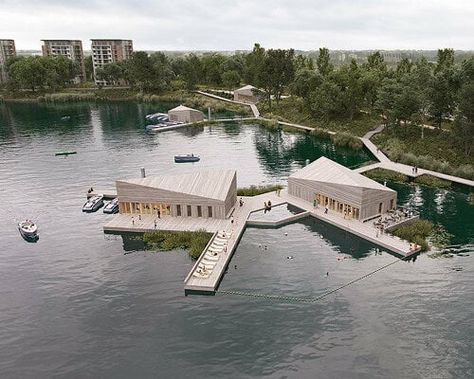 Vincenzo De Cotiis, Water Architecture, Floating Architecture, Open Architecture, Forest Photos, Floating House, Architect Design, Central Park, Architects