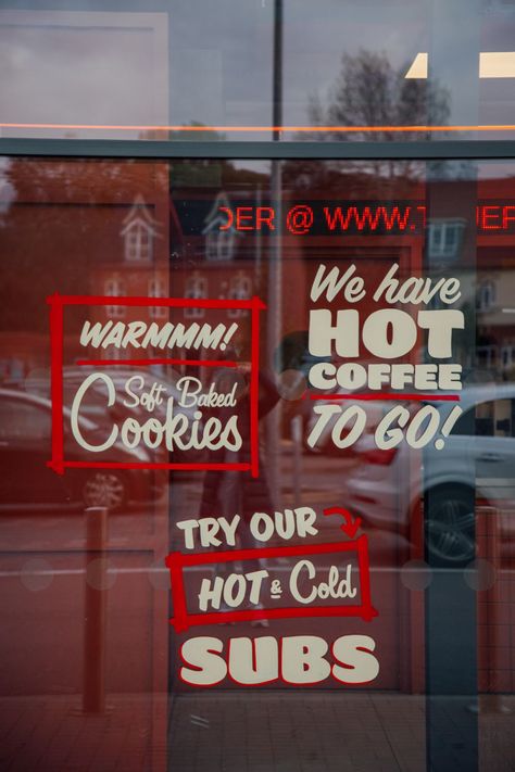 Traditional Handpainted Shop Fronts, Facades & Signs - 93ft Shop Window Painting, Painted Signage, Coffee Shop Sign, Store Front Design, Storefront Window Painting, Vintage Store Fronts Facades, Old Shop Sign, Hand Painted Store Signage, Vintage Grocery Store Signs