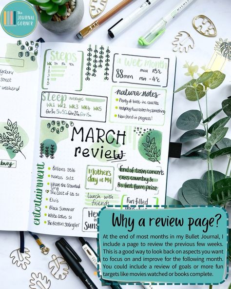 💡Month in Review Pages for your Bullet Journal 💡 ➡️ 𝗦𝗮𝘃𝗲 𝘁𝗵𝗶𝘀 𝘀𝗼 𝘆𝗼𝘂 𝗰𝗮𝗻 𝘁𝗿𝘆 𝗶𝘁 𝗹𝗮𝘁𝗲𝗿 At the end of each month it can be beneficial to evaluate and summarise your activities in a bullet journal monthly review page. This can include notes from any tracker pages, a record of things you have watched or read, even event highlights. I find it useful to allow space for thinking ahead to the following month and any goals I would like to achieve too. Swipe through to take a look at some example... Bujo Month Review, Monthly Review Journal, New Month Journal Page, Monthly Dashboard Bullet Journal, Month In Review Bullet Journal, Bullet Journal Monthly Theme Ideas, Monthly Recap Bullet Journal, Bujo Tracker Ideas Monthly, Month Page Bullet Journal