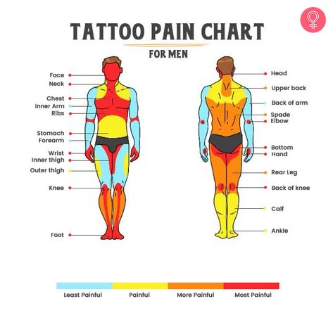 Tattoo Painful Chart Male, Pain Chart For Tats, Painful Tattoo Areas Charts, Tattoo Hurtness Chart, Tattoo Painful Chart Women, Least Painful Places To Get A Tattoo, Most Painful Tattoo Areas, Places To Get A Tattoo, Tattoo Painful Chart