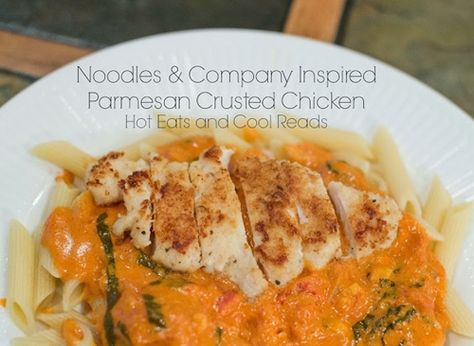 Noodles & Company Inspired Parmesan Crusted Chicken Recipe Copycat Noodles And Company, Pasta Fresca Recipe, Parmesan Crusted Chicken Recipe, Crusted Chicken Recipes, Noodles And Company, 30 Minute Meals Easy, Visual Recipes, Parmesan Crusted Chicken, Parmesan Crusted