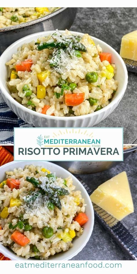 Vegetable Risotto Recipes, Veggie Risotto, Risotto Recipes Easy, Vegan Risotto, Vegetable Risotto, Springtime Recipes, Risotto Dishes, Gluten Free Vegetarian Recipes, Seasonal Vegetables