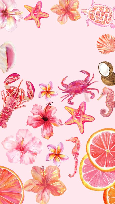 #summer #wallpaper Preppy Hibiscus Wallpaper, Cute Tropical Wallpapers, End Of Summer Aesthetic Wallpaper, Wallpaper Aesthetic Summer Vibes, Preppy Backgrounds Phone Wallpapers, Wallpaper Iphone Summer Girly, Flower Wallpaper Ipad, Summer Cute Wallpaper, Cute Beachy Wallpapers