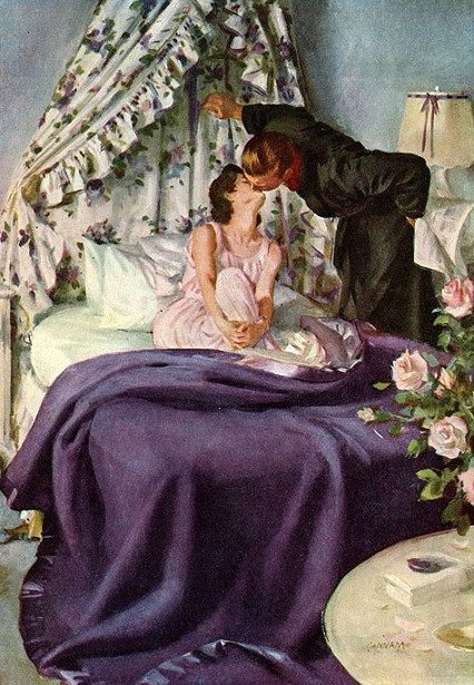 Bonjour, chérie ... Good Morning Darling, Traditional Femininity, Vintage Housewife, Happy Housewife, Vintage Romance, Romance Art, Pulp Art, Vintage Life, Vintage Illustrations