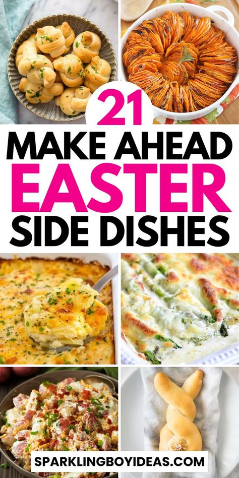 Discover the perfect Easter side dishes to complete your holiday feast! Delight your guests with fresh spring salads, creamy Easter potato dishes, and vibrant vegetable casseroles. Explore gluten-free and low-carb choices, alongside make-ahead easter sides for stress-free preparation. Whether you're looking for Easter bread recipes, colorful slaws, or festive easter deviled eggs, find inspiration to bring joy and flavor to your Easter dinner parties. So must try these easter recipes for family. Easter Dinner Ideas For Two, Easy Easter Side Dishes, Easter Bread Recipes, Ham Dinner Sides, Easter Dinner Side Dishes, Easter Vegetables, Easter Dinner Sides, Easter Dinner Party, Vegetable Casseroles