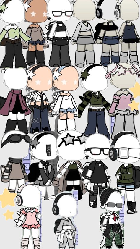 A Gacha Life Pajamas Ideas, Free Gacha Outfits, Gacha Girl Outfits, Gacha Club Outfits Girl, Cute Gacha Club Outfits, Gacha Life Outfits Girl, Gacha Outfit Ideas, Gacha Club Outfit Ideas, Gl2 Outfits