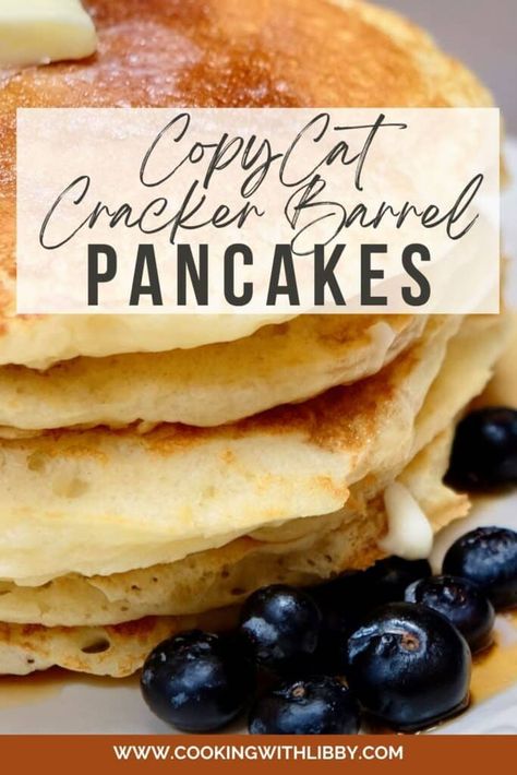 Cracker Barrel Pancakes Copycat, Cracker Barrel Pancake Recipe, Copycat Cracker Barrel Pancakes, Cracker Barrel Pancakes, Cracker Barrel Fried Apples, Copycat Cracker Barrel, Cracker Barrel Recipes, Freeze Pancakes, Christmas Breakfast Recipe