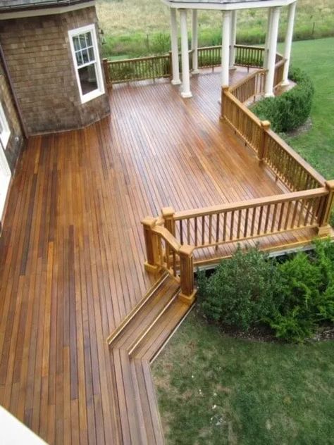 Decking Colours Ideas, Wood Deck Colors, Deck Color Ideas, Painted Wood Deck, Wood Deck Stain, Color Scheme Inspiration, Deck Paint Colors, Best Deck Stain, Wood Deck Railing