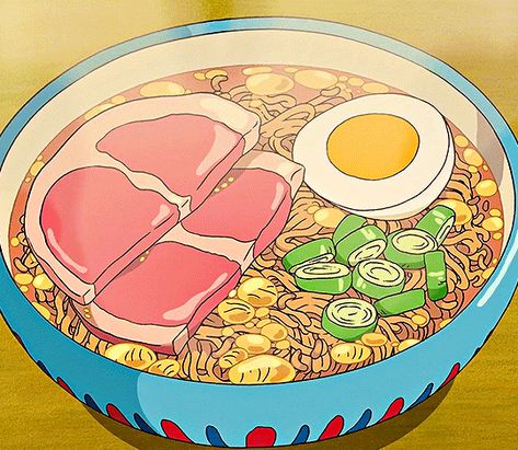 Bowl Of Ramen, 귀여운 음식 그림, Arte Do Kawaii, Ghibli Artwork, Animation Art Sketches, Studio Ghibli Movies, Studio Ghibli Art, Art Corner, Ghibli Art