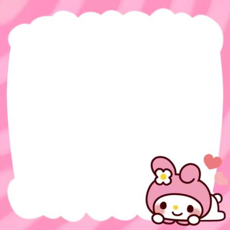 Kertas Binder, Frames Design Graphic, Memo Pad Design, Hello Kitty Printables, Free Wallpaper Backgrounds, Hello Kitty Birthday Party, Photo Frame Wallpaper, Note Pad Design, My Melody Wallpaper