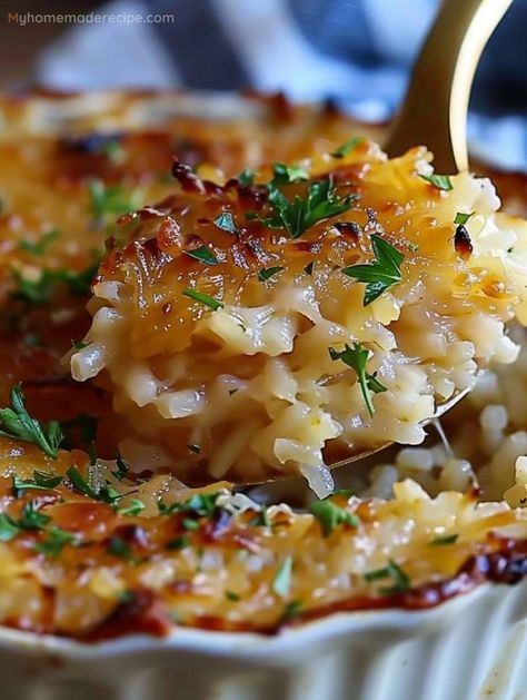 French Onion Soup Rice, Onion Soup Rice, The Best Chicken Pot Pie, 40 Aprons, Best Chicken Pot Pie, Rice Side Dish Recipes, Soup Rice, Rice Side, Rice Side Dishes