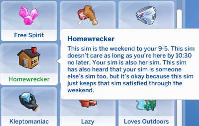 Homewrecker TRAIT Sims Traits, Sims 4 Jobs, Invasion Of Privacy, On Airplane, Ts4 Mods, Die Sims 4, Sims 4 Challenges, Sims 4 Traits, Sims 4 Cas Mods