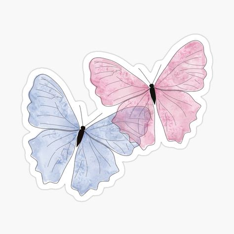 Butterfly Light, Sticker Design Inspiration, Butterfly Lighting, Watercolor Butterfly, Scrapbook Printing, Cute Laptop Stickers, Tumblr Stickers, Scrapbook Stickers Printable, Bullet Journal Stickers