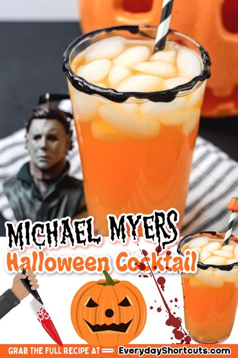 Fun Halloween Drinks, Halloween Themed Drinks, Holiday Party Drinks, Spooky Dinner, Halloween Shots, Halloween Drinks Alcohol, Movie Icon, Halloween Cocktail, Halloween Movie Night