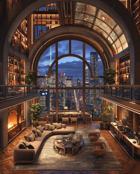 Luxurious New York Apartments and Lofts Libery Room, Penthouse Aesthetic, Tudor Period, Luxury Mansions Interior, New York Penthouse, Home Decor Cozy, New York Apartments, Luxury Penthouse, Mansions Luxury